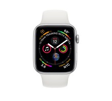 Apple Watch Series 4 (44mm,Silver Aluminum Case with White Sport Band)